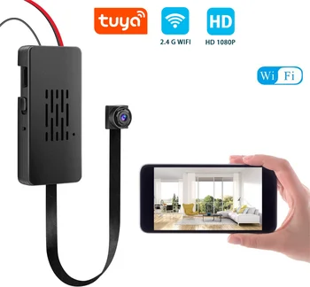 Tuya Mini cámara inteligente Full HD 1080P inalámbrica 2,4G Wifi DIY cámara de visualización remota alarma automática cámara de seguridad para el hogar y la Oficina 1