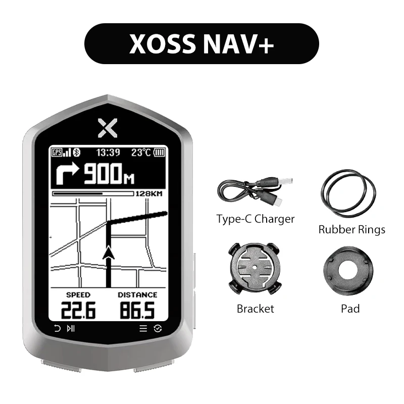 XOSS NAV Plus Bike Computer Wireless Cycling GPS Speedometer Map