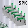 5PK Black on Green