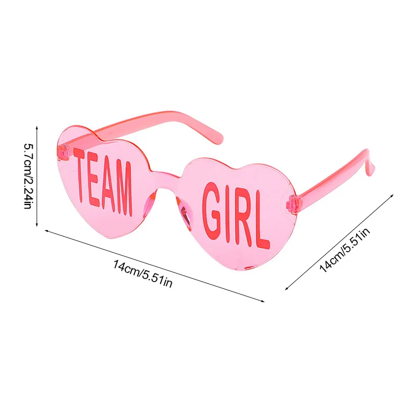 10Pcs Gender Reveal Team Boy Team Girl Glasses Blue and Pink Sunglasses Baby Gender Reveal Party Decoration Photo Props Gifts