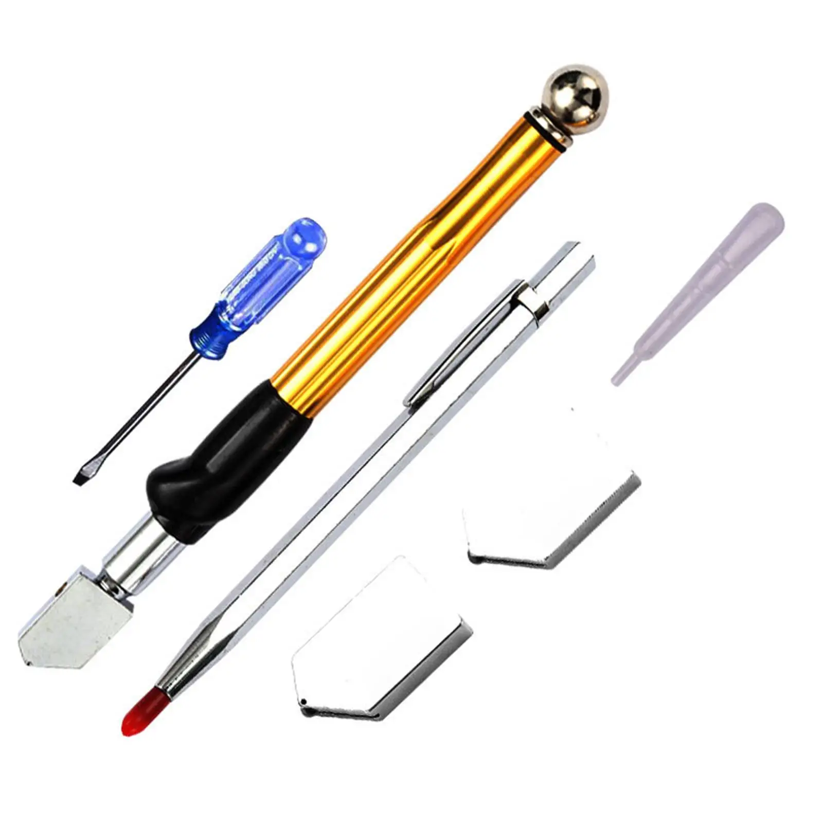 

Glass Cutter Set Glass Breaker Glass Cutting Hand Tools Mirror Professional Household Portable Cutting Tool Tile Glass Cutter