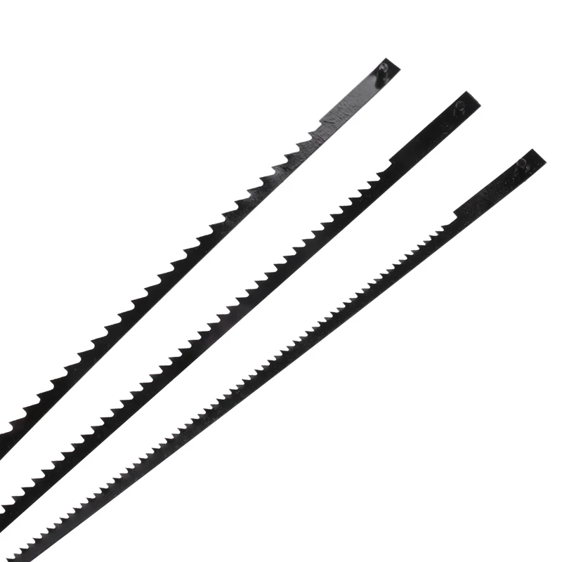 24Pcs Scroll Saw Blades 127Mm Carbon Steel Fretsaw Blades With Cross Pin 10/15/18/24 Teeth Standard Fine Cut Saw