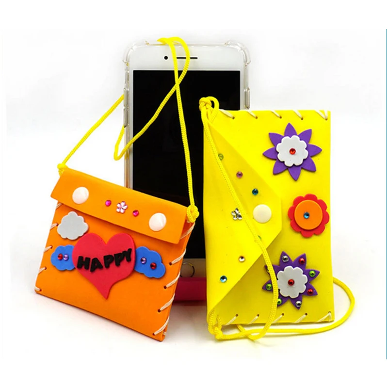2/4/8Pcs Kids DIY Felt Sewing Kits Preschool Educational Handbag Children Craft Toys Felt with Safety for Boys Girls Beginners