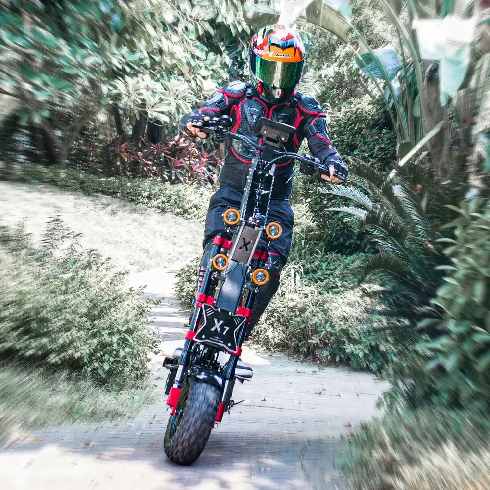 Electric Scooter OBARTER X7 8000W 14inch Fat Tire Dual Motor Removeable Battery E Scooter