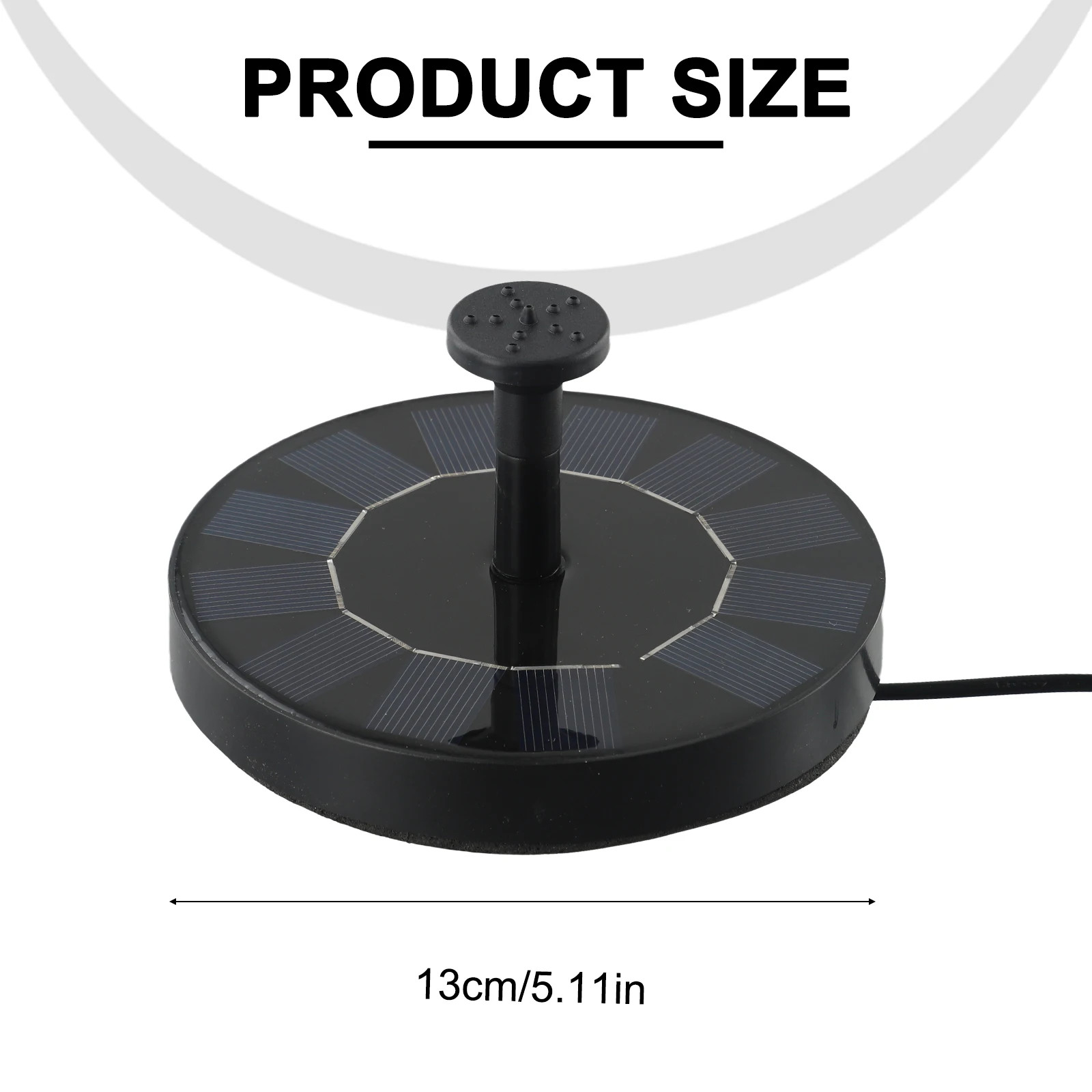 

Garden Pool Bird Bath Pond Outdoor Solar Fountain, Floating Design, Easy To Install, Eco Friendly, Enhances Garden Decoration