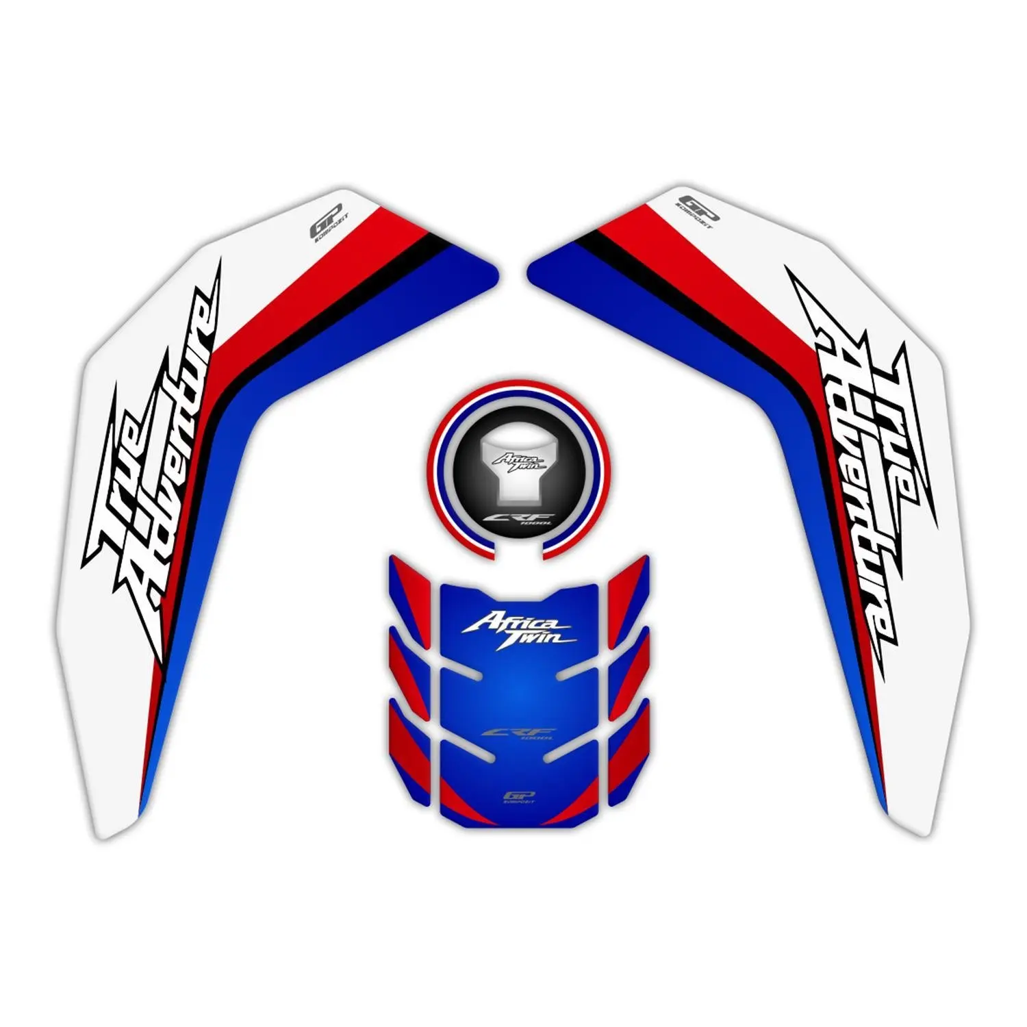 

GP Composite For Africa Twin 2016-2019 Compatible Tank Pad Set Blue