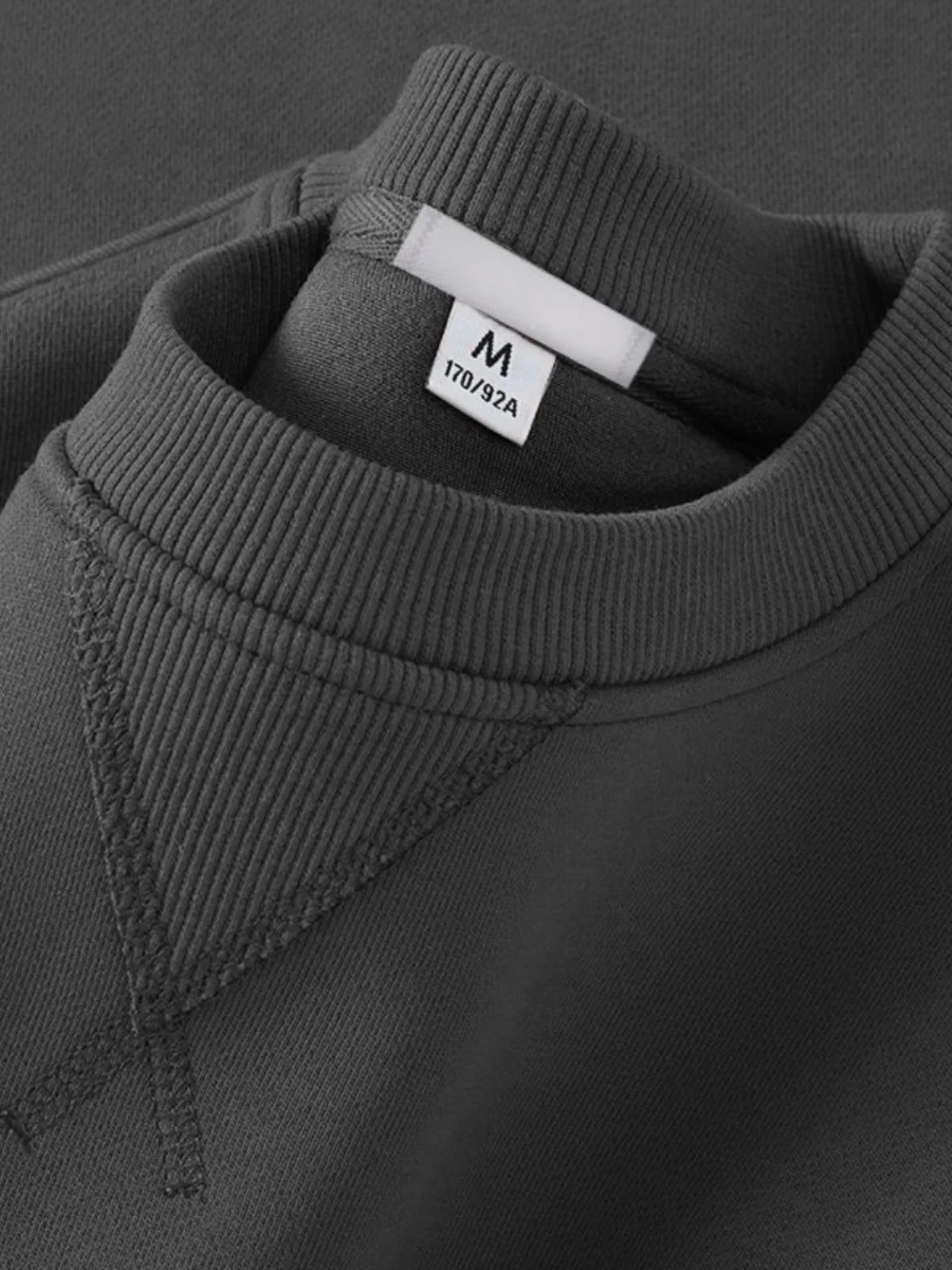 ex Crew Ne Sweatirt Pure Color American Sle Spring Autumn Casual Outerwear Cotton Polyester Loose Fit Long Sve