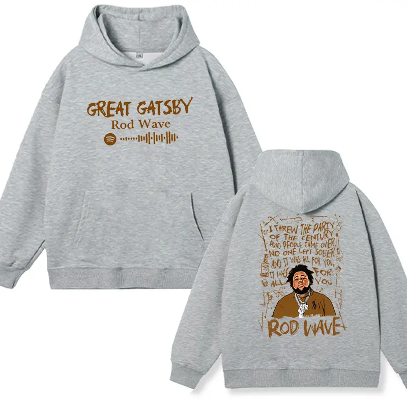 Rapper Rod Wave Nostalgia Tour Concert Retro Hoodie Male Winter Aesthetic Sweatshirts Men Women Fashion Oversized Pullover Hoody