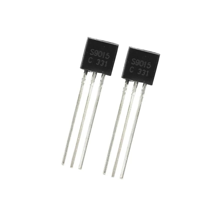 

S9015 Small Signal Bipolar Transistor, 0.1A I(C), 45V V(BR)CEO, 1-Element, PNP, Silicon, TO-92, PLASTIC PACKAGE-3