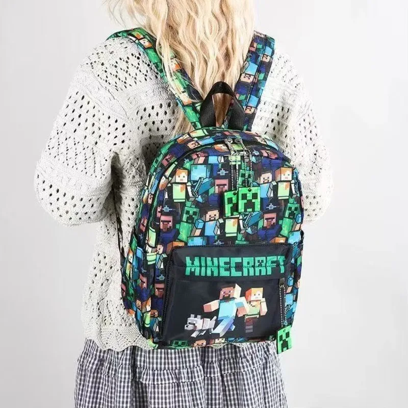 Sac à dos imprimé graffiti style jeu de pixels, léger, résistant à l'eau, pour l'école, les voyages quotidiens, les adolescents, les activités de plein air et l'université