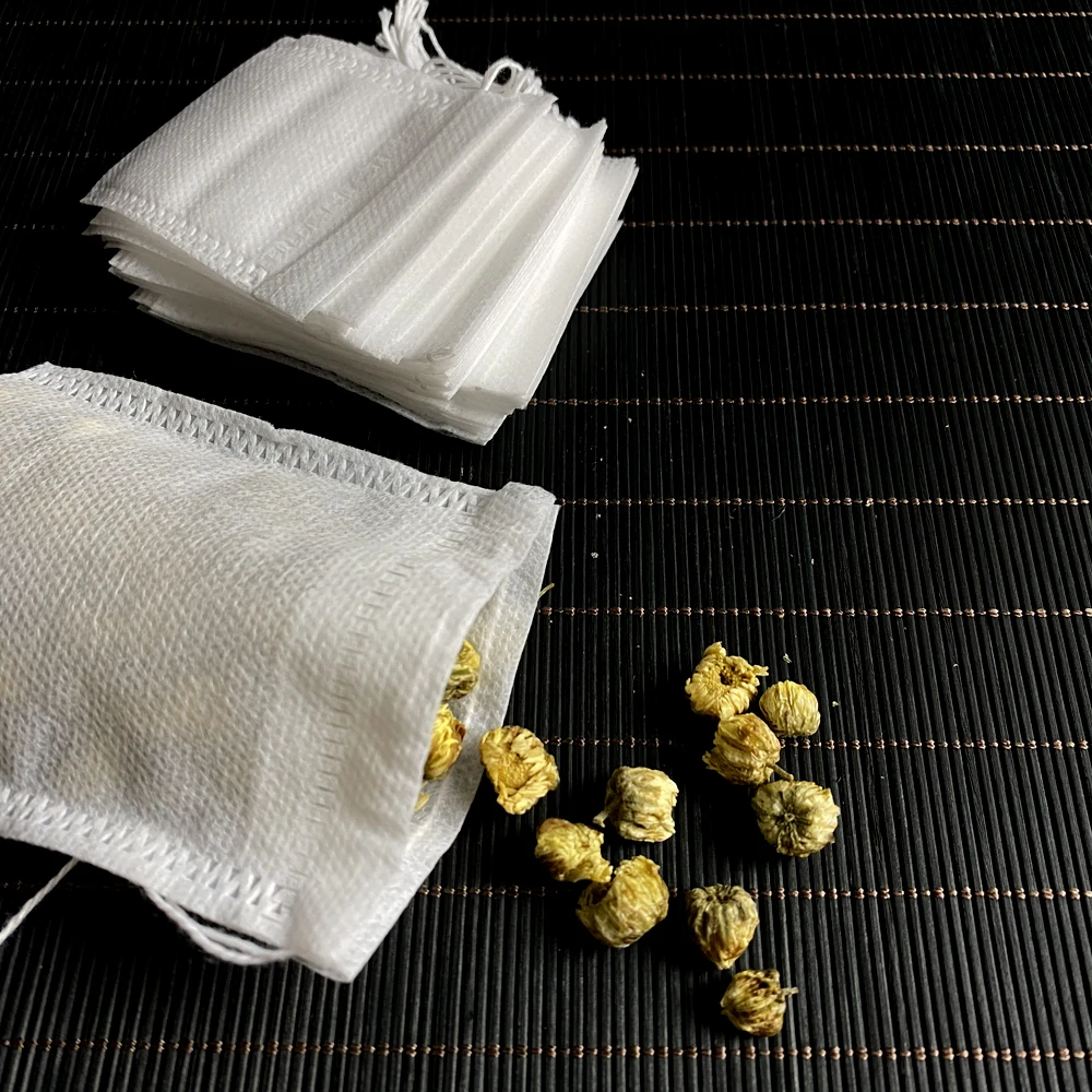 100pcs Food Grade Non-woven Fabric Tea Bags Tea Filter Bags for Spice Disposable Heal Seal Spice Filters Teabags disposable tea filter bags disposable tea bags