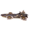 3D Wooden Puzzle Helicarrier Model Kits DIY Laser Cutting Wood Jigsaw Kids Educational Toys For Children Boys Gift 2