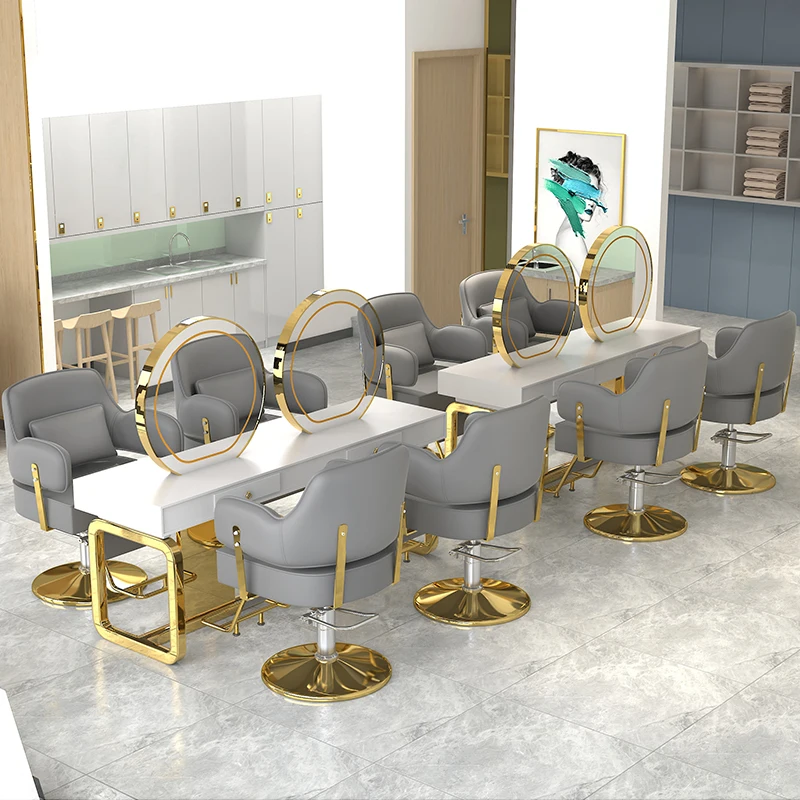 

Barbershop Salon Barber Chair Massage Washbasin Makeup Cosmetic Barber Chair Reclining Professional Taburete Nordic Furniture