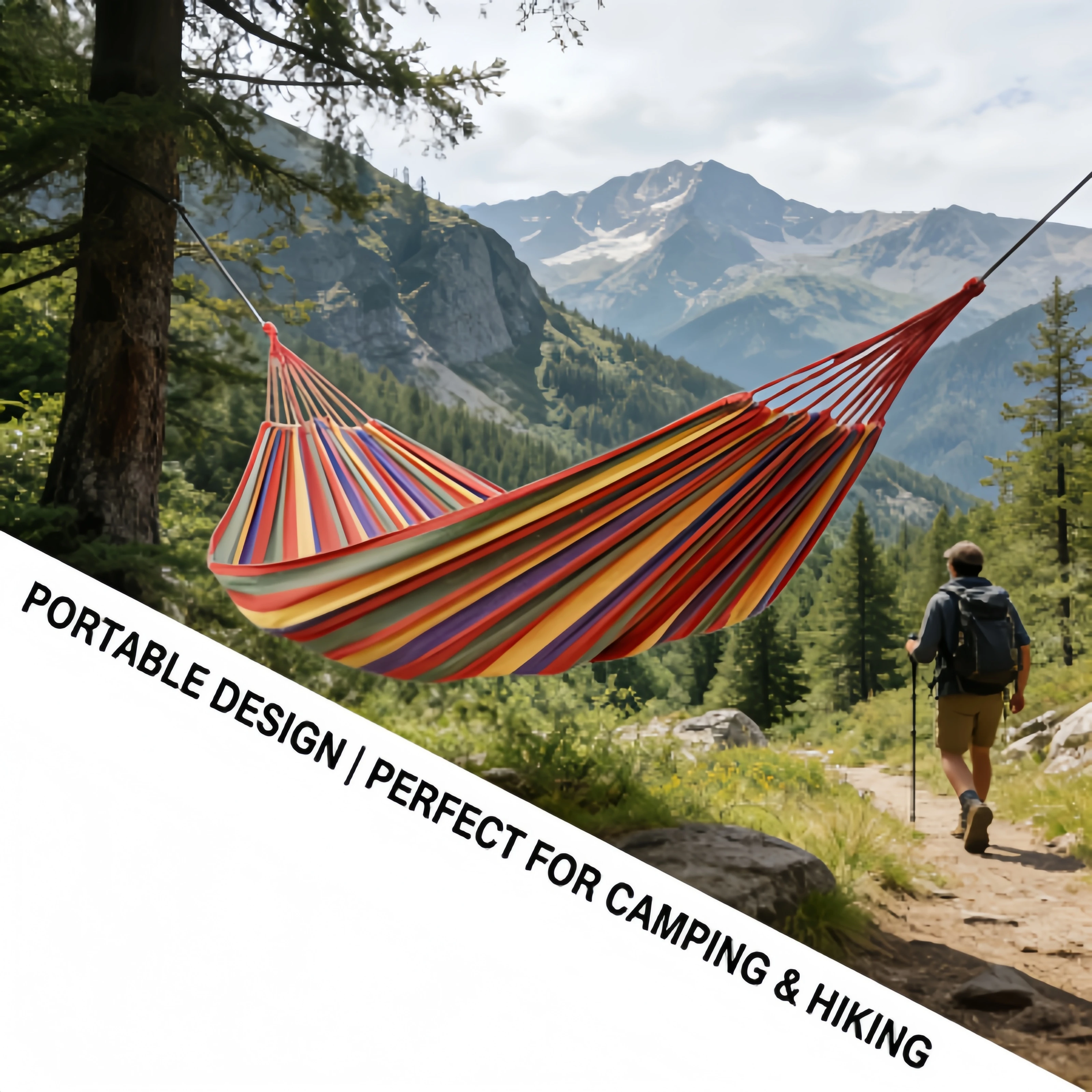  slider image of Portable Camping Hammock, Lightweight