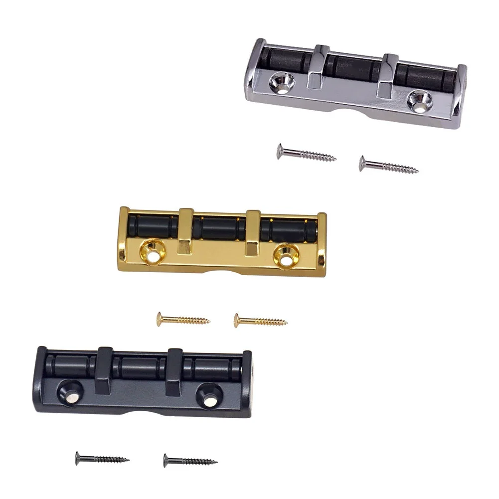 

Electric Guitar Ball Roller Nut 3 Saddles Silver Black Gold Guitars Ukulele Bass Instruments Accessories Metal Durable Practical