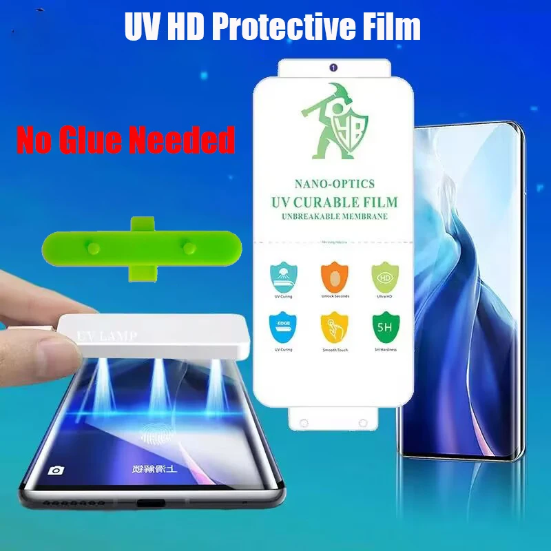 Set of 2 Flexible UV-Cured HD Screen Protectors - Premium Clarity & Protection
