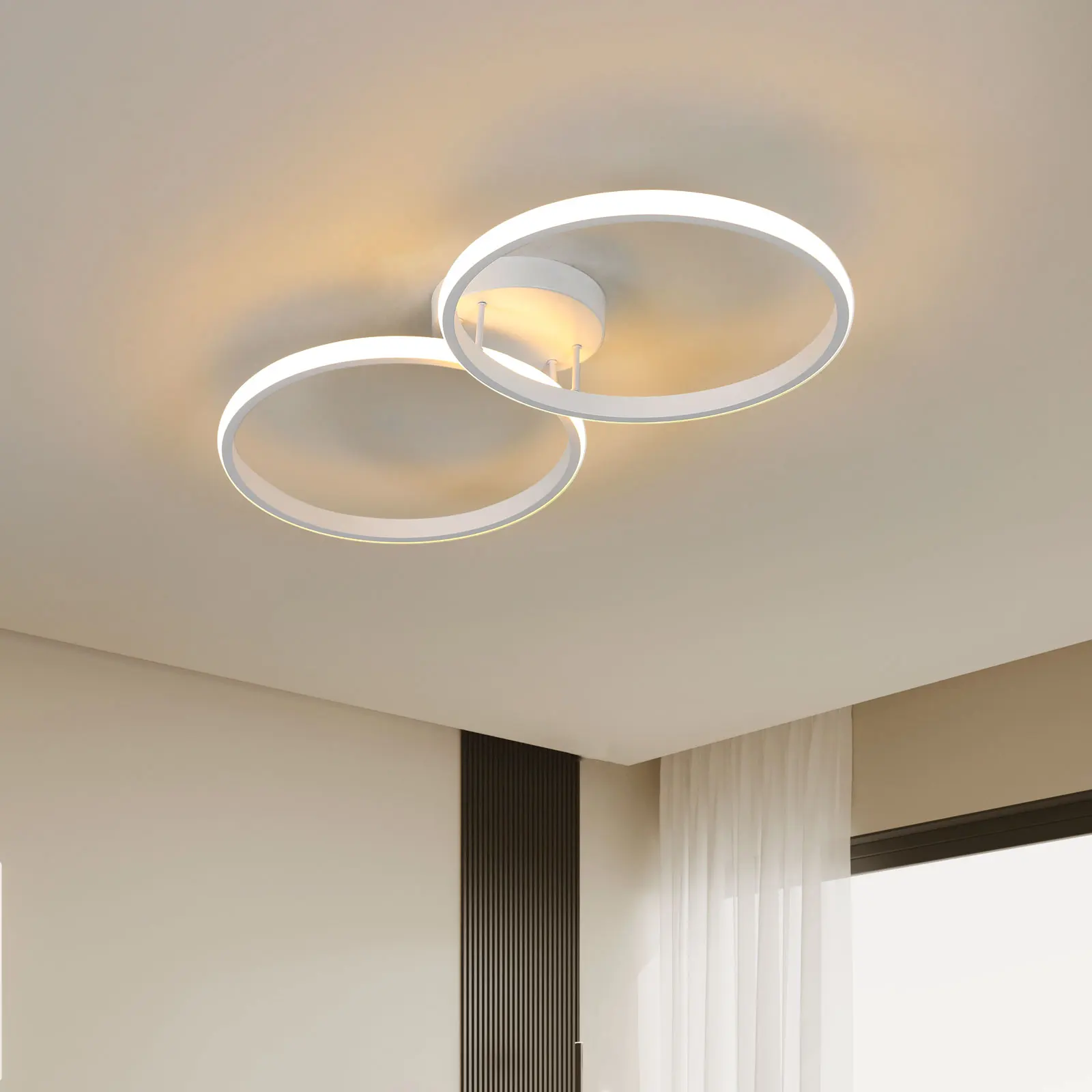LED Ceiling Light,Modern 42W Ceiling Lamp,Round LED Ceiling Lamp for Living Room Bedroom Dining Room Office,3000K Warm Light