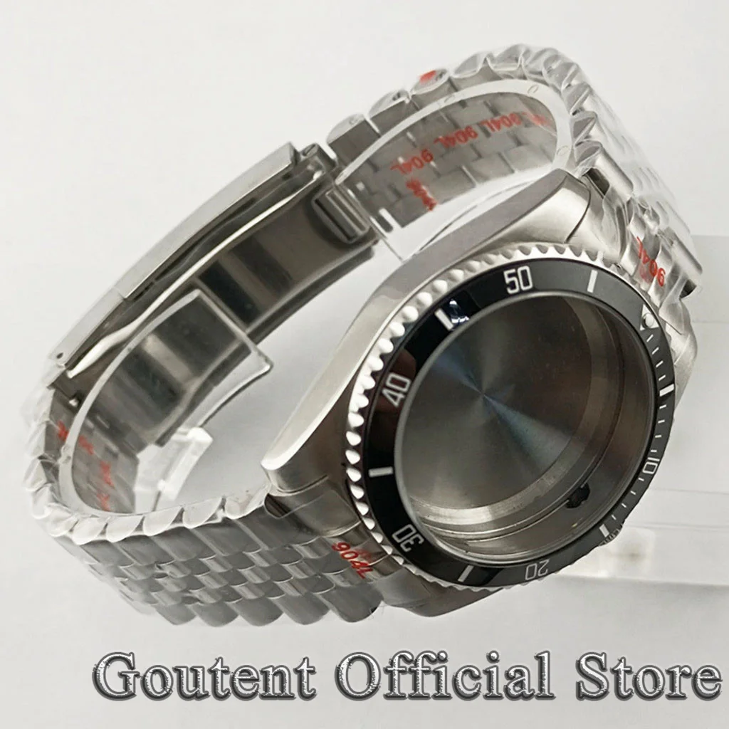 Goutent 사파이어 글래스 시계 케이스, 블루 세라믹 GMT 시계 베젤, NH34 NH35 NH36 ETA 2824 PT5000 ST2130 무브먼트, 36mm