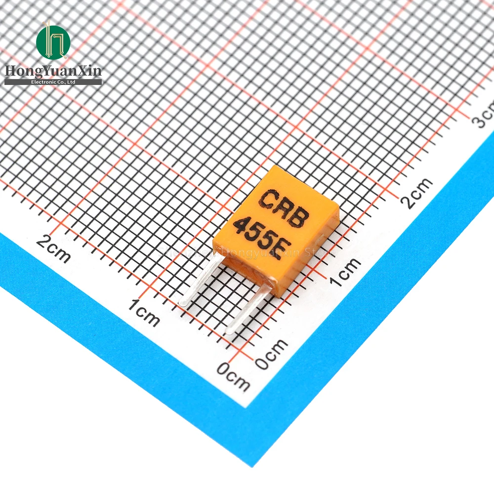 10 개/몫 455KHz 크리스탈 세라믹 수정 발진기 CBR 455E 2 핀