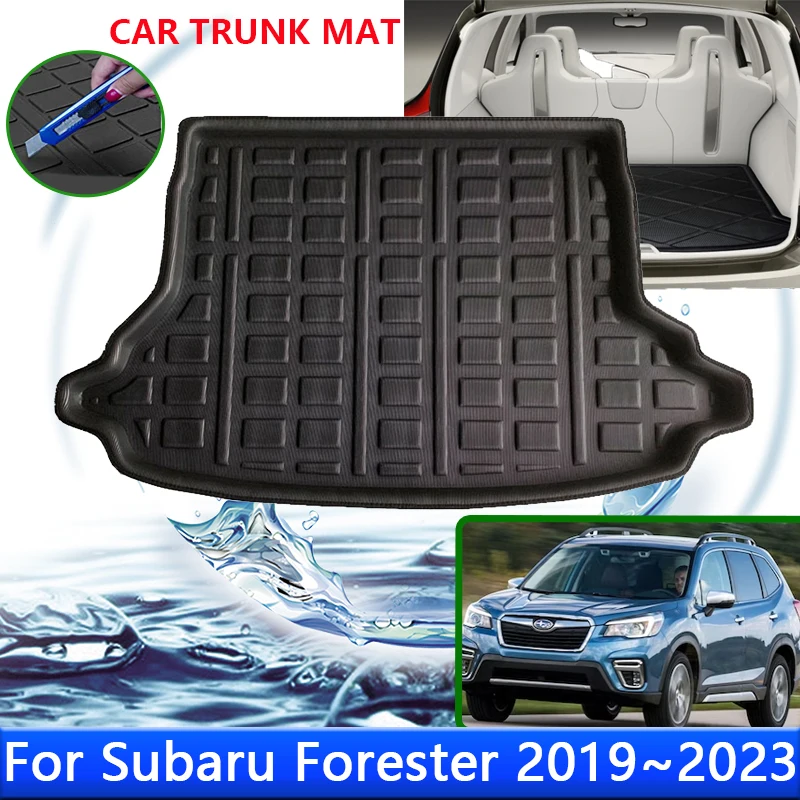 

For Subaru Forester SK 2023 2022 2021 2020 2019 Auto Rear Trunk Tray Cargo Boot Waterproof Liner Mat Floor Carpet Car Accessorie