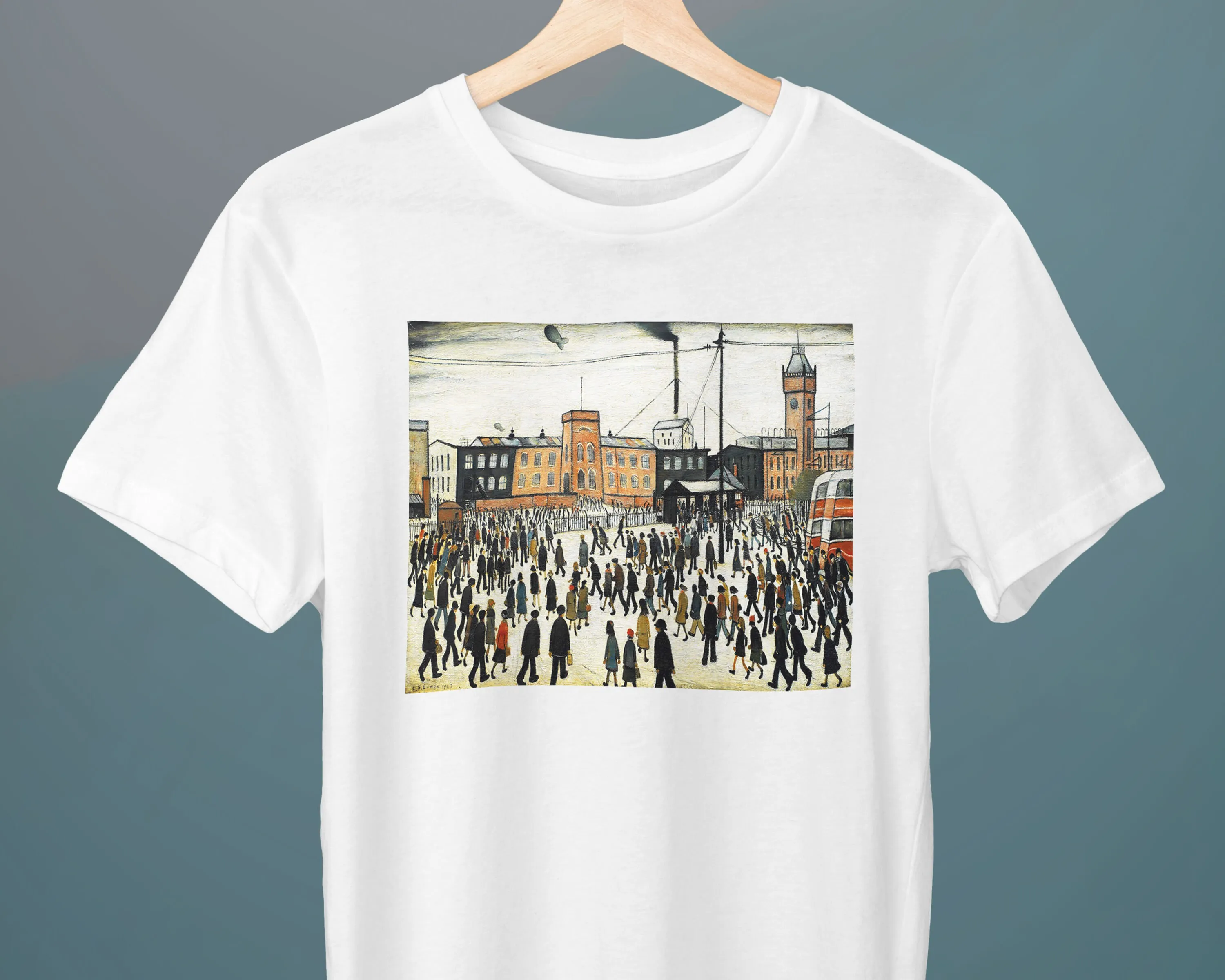Andare Al Lavoro L. S. Lowry Painting T-Shirt Unisex Art