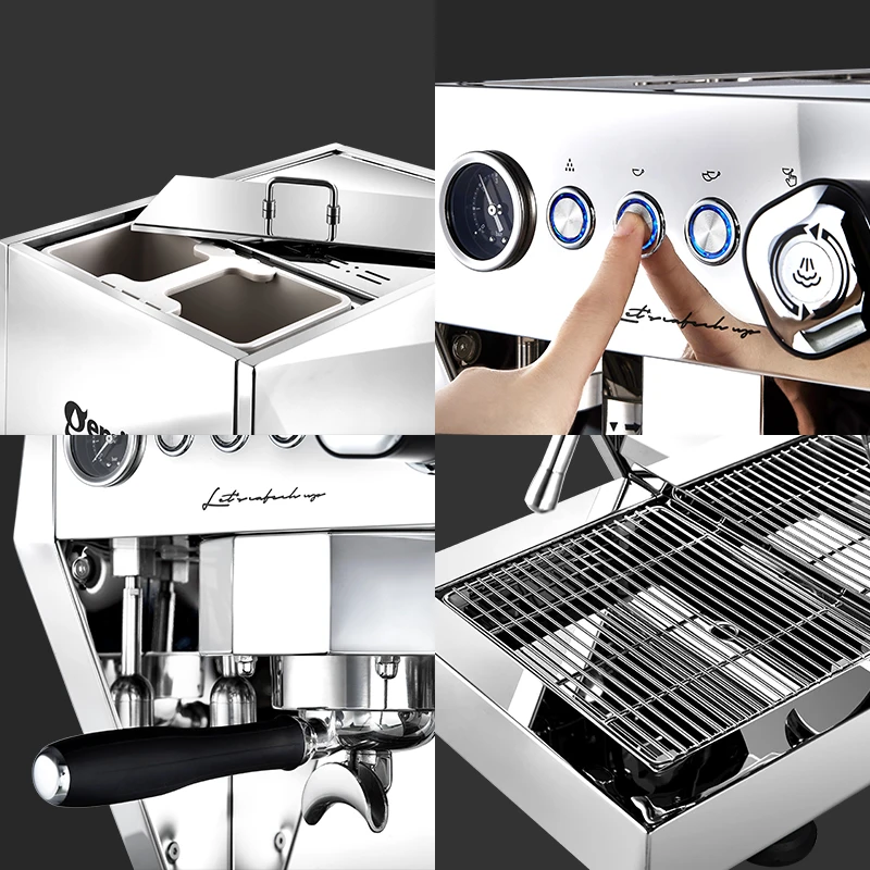 Gemilai CRM3128 New Design Germany Spare Parts 4 In 1 Commercial Retail Public Street Espresso Concentrate Coffee Machine 6