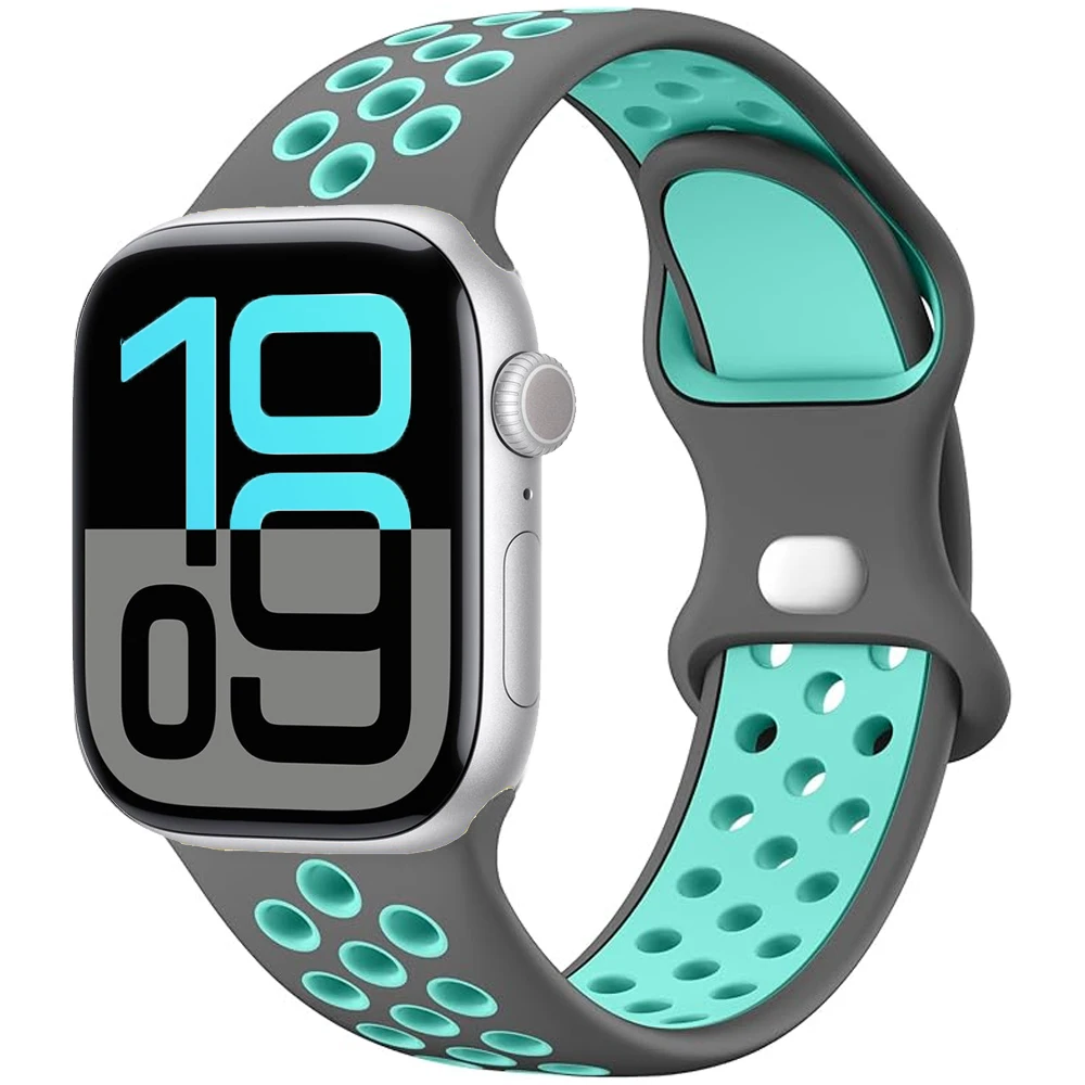 Premium Soft Silicone Band with Metal Buckle