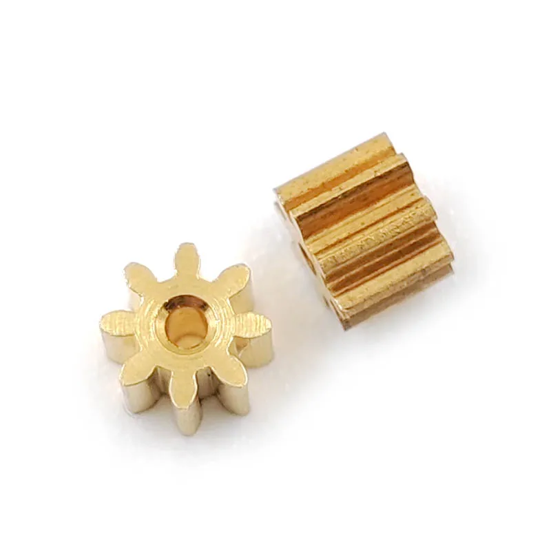 81A 0.4M Copper Gear 8 Teeth Aircraft Parts Toy Model Spindle Pinion Shaft Hole 0.98mm 8T motor gear transmission gear