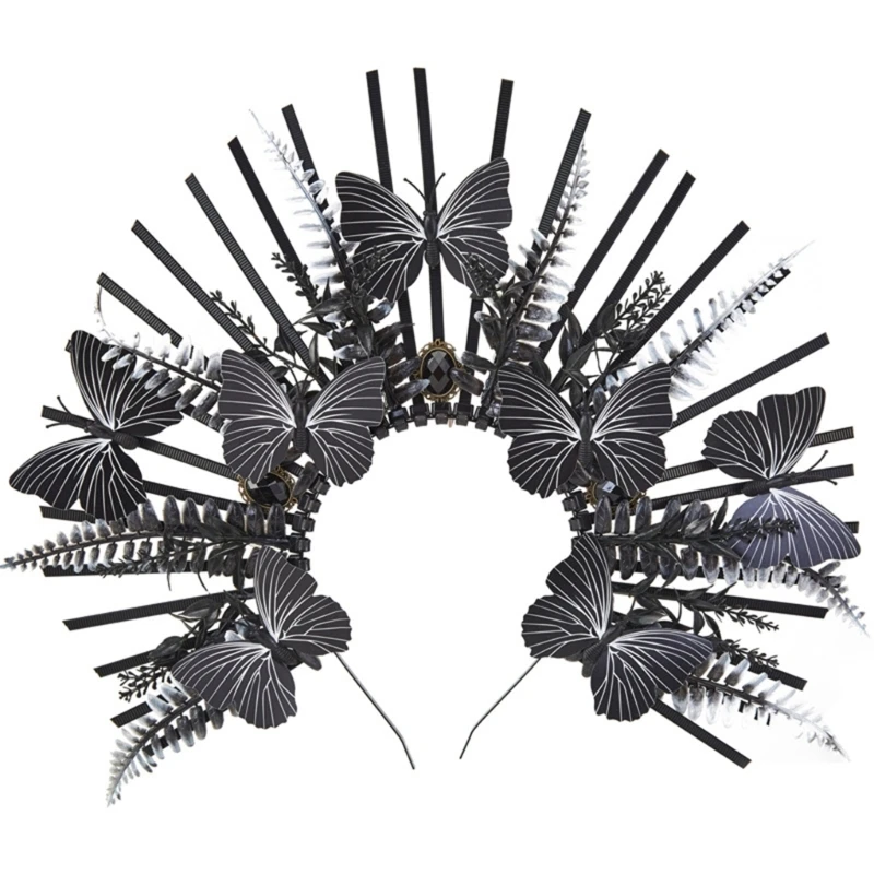 

Spiked Goth Headpiece Mary Mary Headband Butterfly Headband Dropship