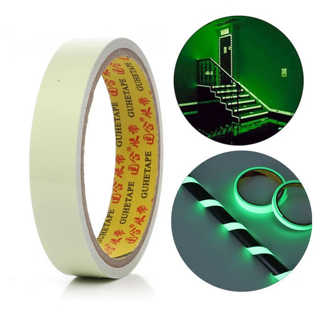 5m Luminous Fluorescent Night Self-adhesive Glow In Dark Sticker Tape  Safety Security Home Decoration Warning