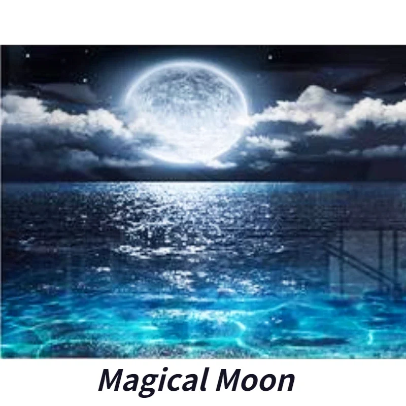70*100cm 2000pcs Advanced Paper Jigsaw Puzzle Magical Moon Landscape Painting Stress Reducing Blazing with Color Christmas Gift 3