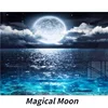 70*100cm 2000pcs Advanced Paper Jigsaw Puzzle Magical Moon Landscape Painting Stress Reducing Blazing with Color Christmas Gift 3