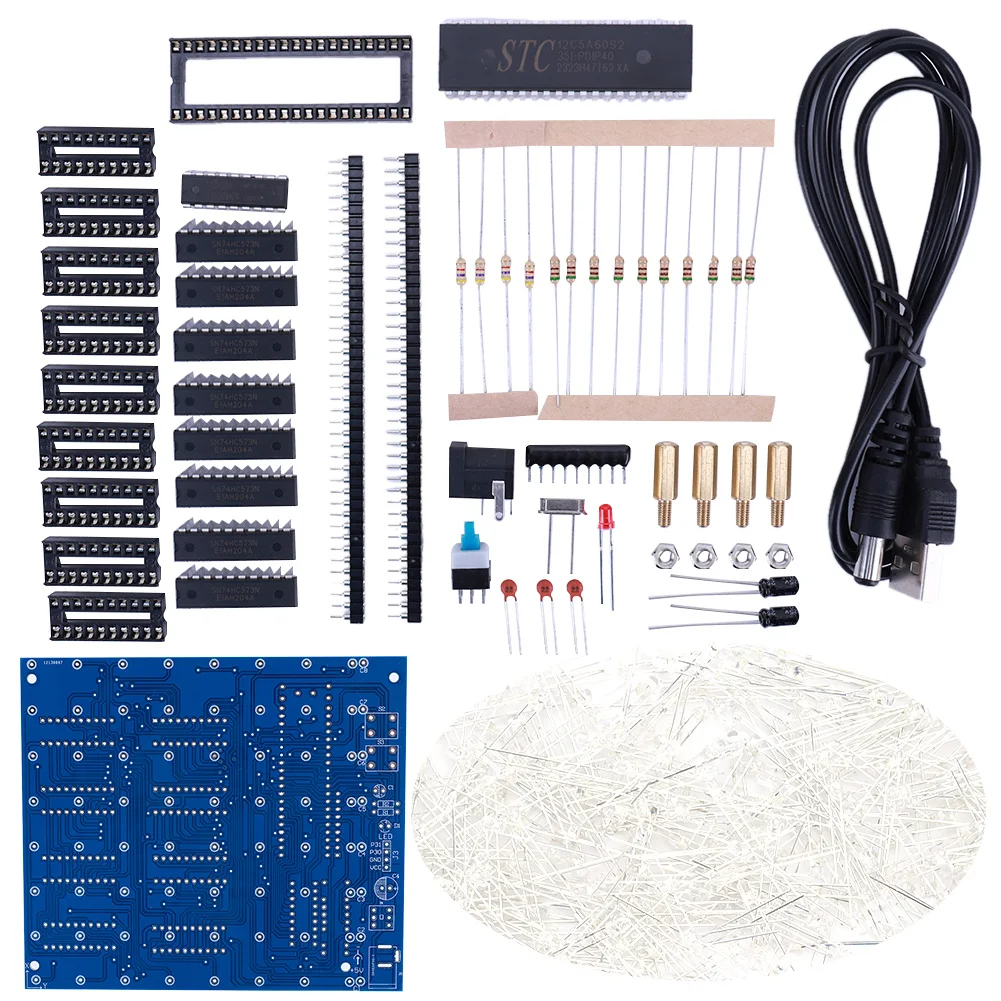 사각 LED 전자 장난감 납땜 프로젝트 키트, 미니 3D LED 큐브, DIY 전자 키트, 큐브 납땜 키트, 3D8, 8x8x8, 3mm, 4.5-5.5V