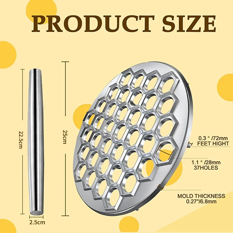 

Alloy Maker Make Kitchen Holes Pelmeni Aluminum Tools Ravioli Dumplings Mold 37 Metal Russian Cutter