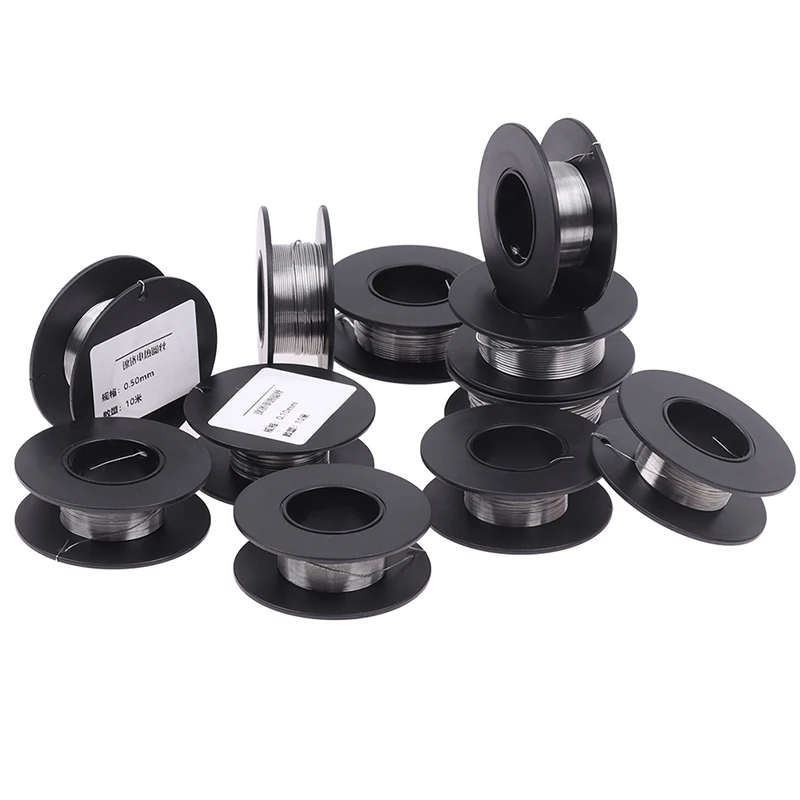 

10 м нихромовый фотостойкость/нагревательный провод для атомайзера диаметром 0,1/0,2/0,25/0,35/0,4/0,3/0,5/0,6/0,7/0,8 мм