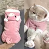 Pet Dog Clothes Soft Warm Fleece Dogs Jumpsuits Pet Clothing for Small Dogs Puppy Cats Hoodies Chihuahua Yorkshire Costume Coats 4
