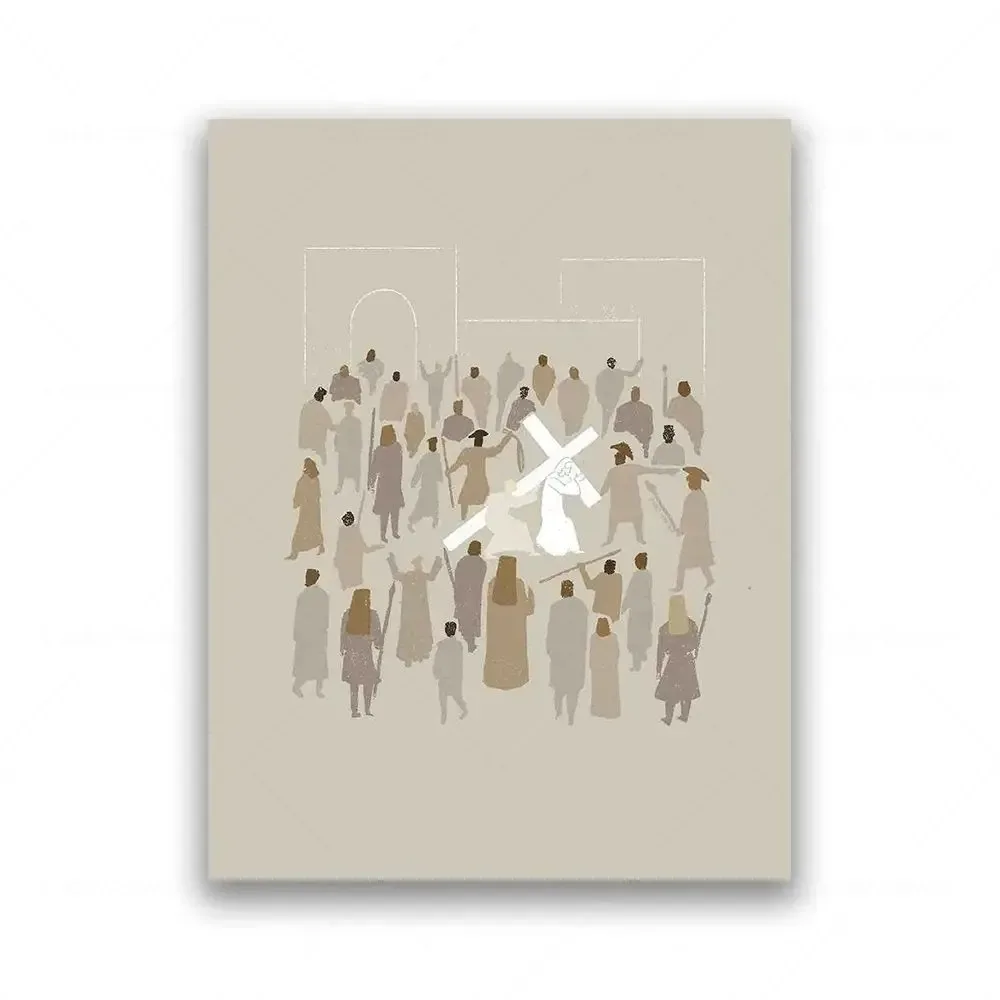 Divine Grace: Modern Christian Wall Art Canvas Print