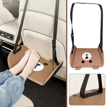 Portable Adjustable Hanging Car Rear Seat Foot Hammock Comfortable Footrest for Travel Office and Car Interior Use 1