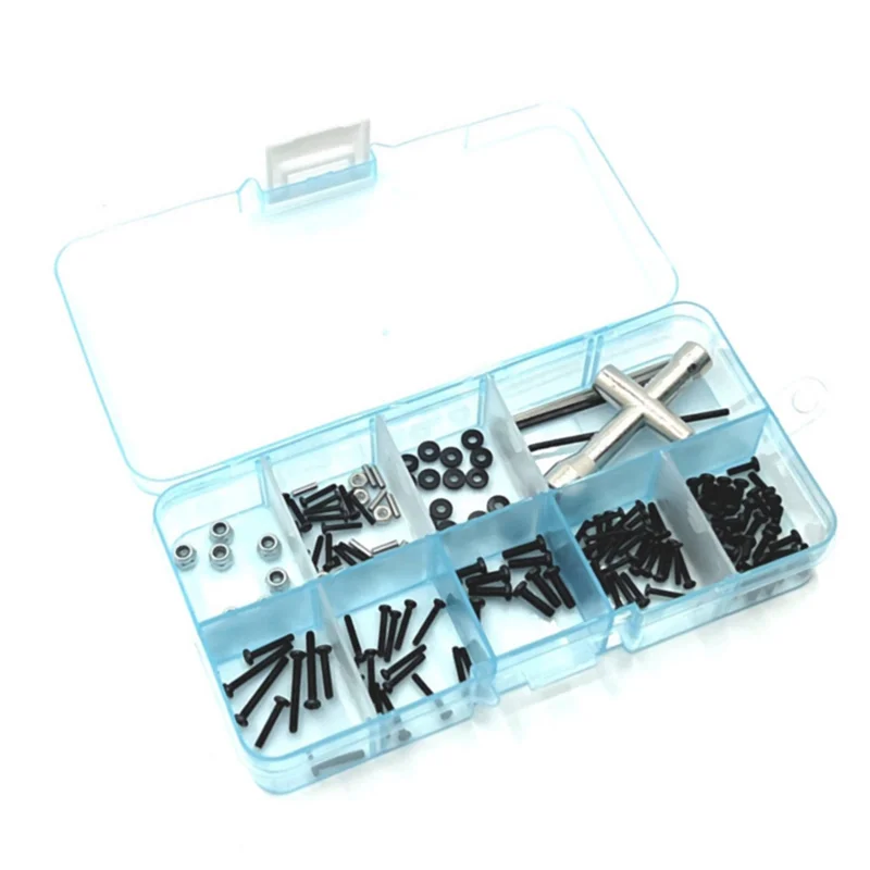 

M1.6 M2 Screws Fastener Kit Sleeve Hex Wrench Repair Tools for Xiaomi Suzuki Jimny 1/16 RC Crawler Car Parts Accessories