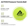AMASPORT Tennis Balls Practice Training Pressureless High Quality Durable Bouncy Balls for Beginner Tennis Sport 6