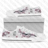 Simple Sakura Tree Print Lightweight Classic Vulcanized Shoes Cherry Blossoms Design Casual Sneakers Canvas Shoes 1