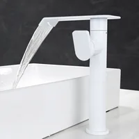 Brushed Gold 360 Rotating Bathroom Faucet Brass Basin Faucet Black Waterfall Tap Wash basin Faucet Hot & Cold Lavotory Faucet 2