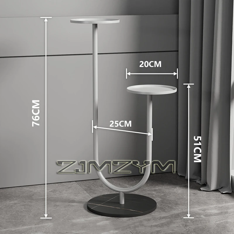 1Pcs Metal Floor Stand Shelves for Balcony Living Room Flowerpot Vases Holder Plants Display Shelves Furniture Decoratives