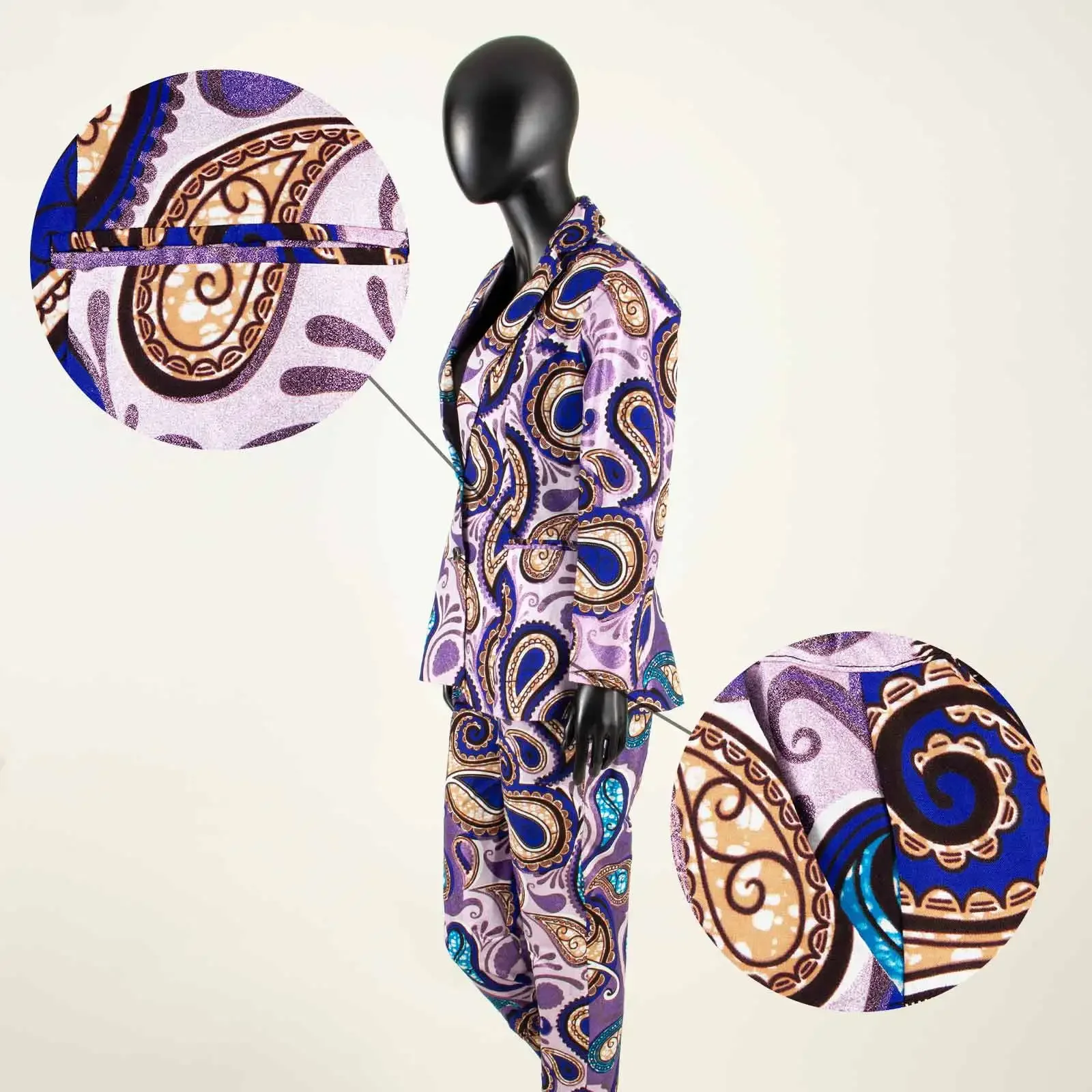 African Suit for Women Dashiki Coats and Print Pants 2 Piece Set Dashiiki Outfits Long Jacket Ankara Clothes Formal Lady A722662 4