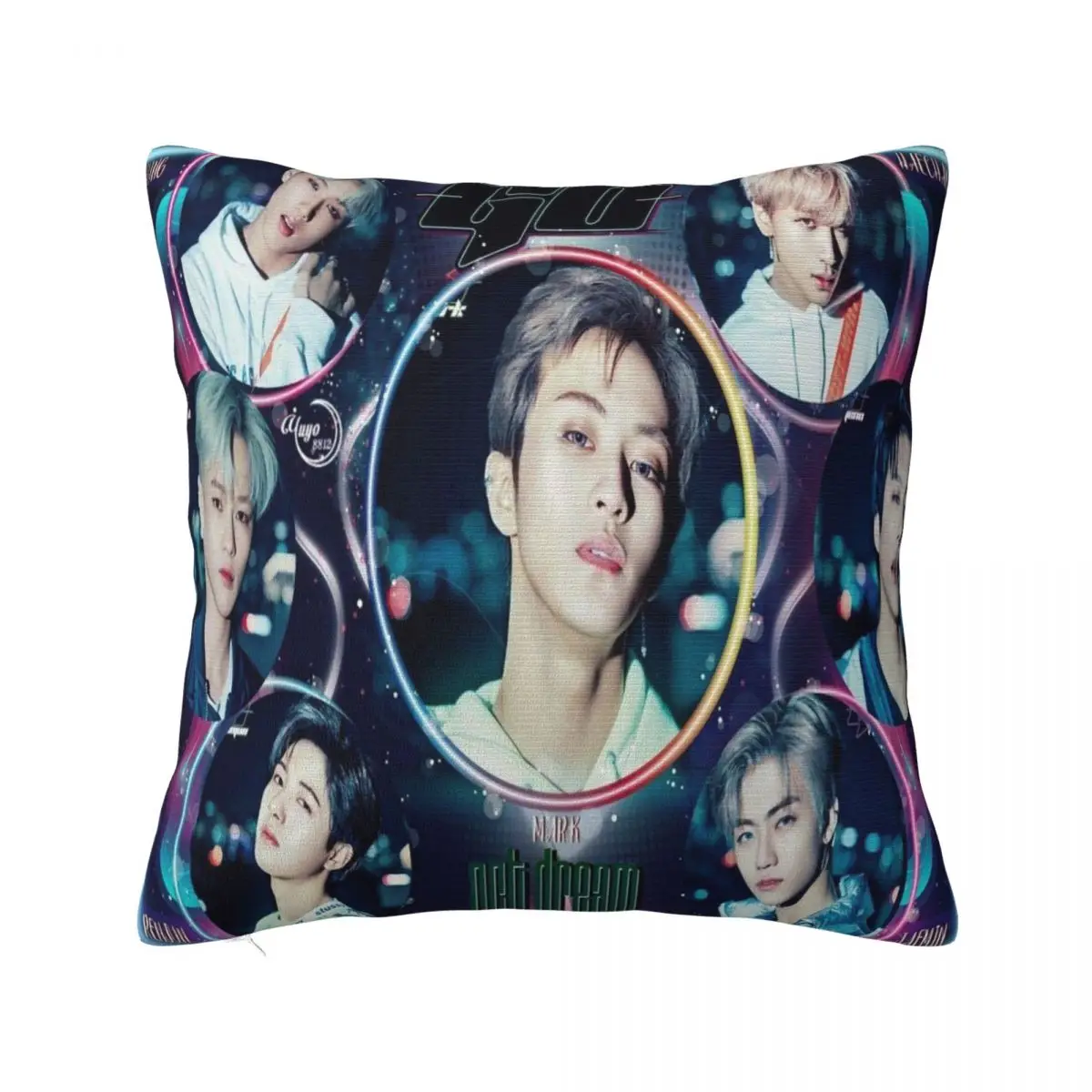 

NCT DREAM Plaid Pillowcase Soft Polyester Cushion Cover Decoration Korean Boy Group Pillow Case Cover Home Square 18"