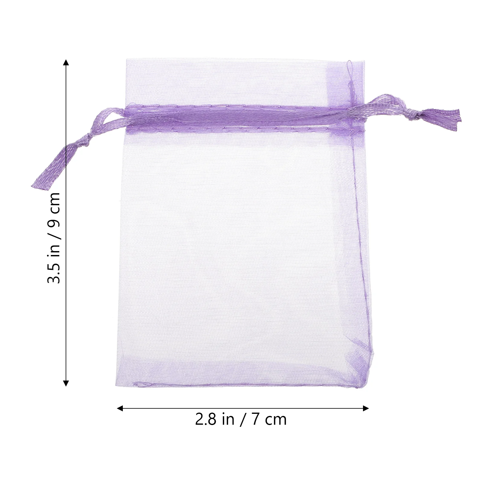 Sacchetti regalo in organza bianca, viola, rosa, bustine in