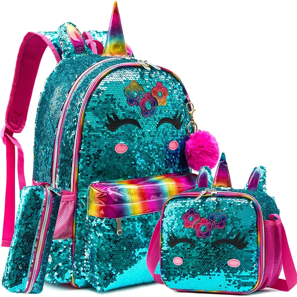 

Gsequins Kids Backpack School Bags Backpack for Girls Unicorn Backpacks for Girls Kawaii Backpack School Bags for Girls