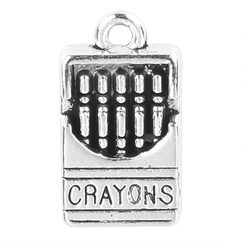 

Fashion Cute Unique Zinc Alloy Crayons Charms Silver Color Pendants For Men Women High Quality Diy Jewelry Accessories Wholesale