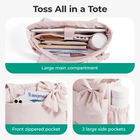 BAGSMART sac fourre-tout de voyage polyvalent femmes sac de transport plusieurs poches sac à main messager collège école sac à bandoulière 4
