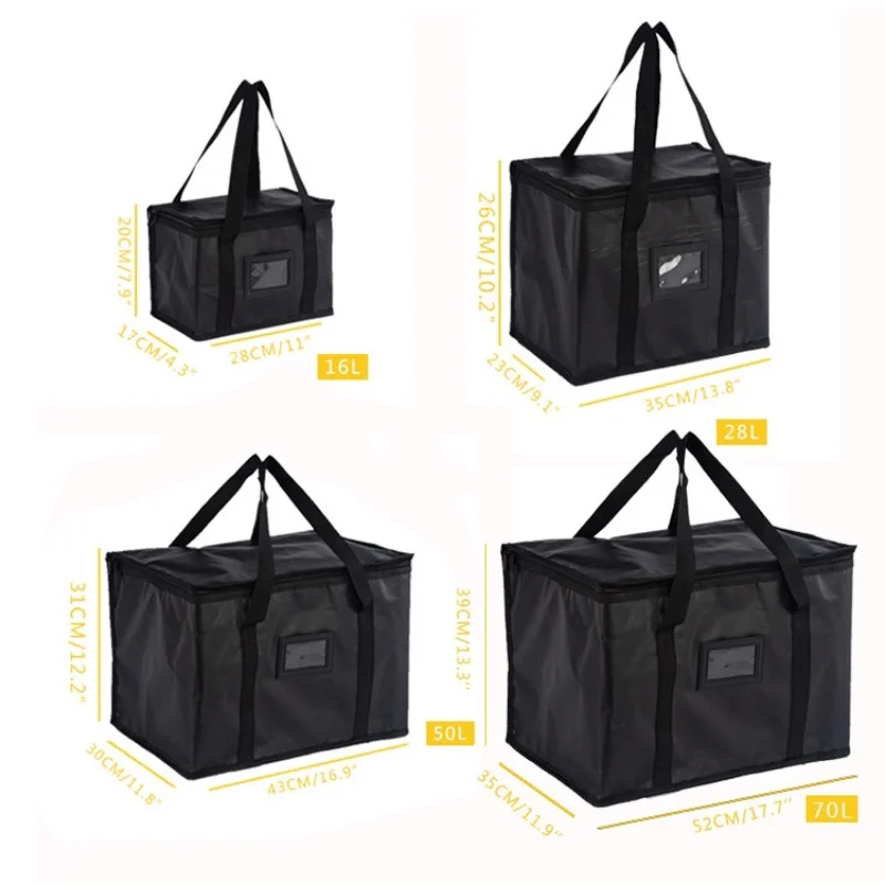 Insulated Foldable Thermal Bag for Food Delivery and Groceries
